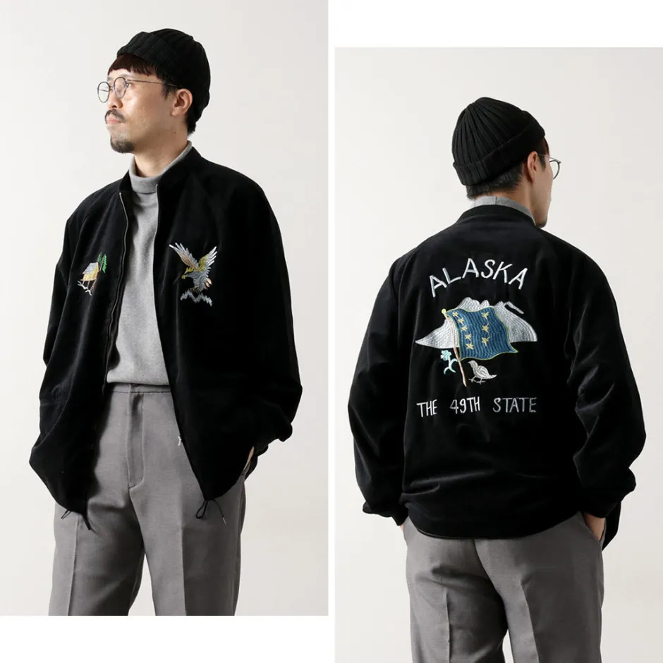 Jackets^THRIFTY LOOK / Reversible Souvenir Alaska Jacket black