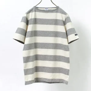 T-Shirts^TIEASY / HDCS Boat neck S/S wide stripe basque shirt