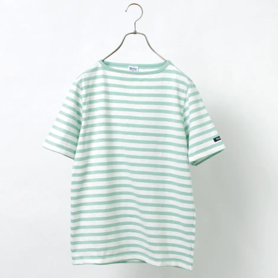 T-Shirts^TIEASY / HDCS Boatneck Short Sleeve Striped Basque Shirt