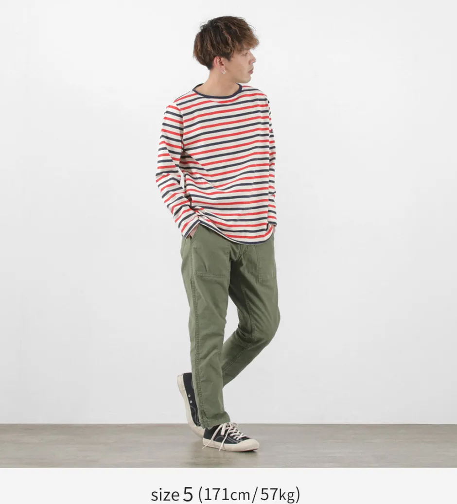 T-Shirts^TIEASY / HDCS Boatneck Striped Basque Shirt natural
