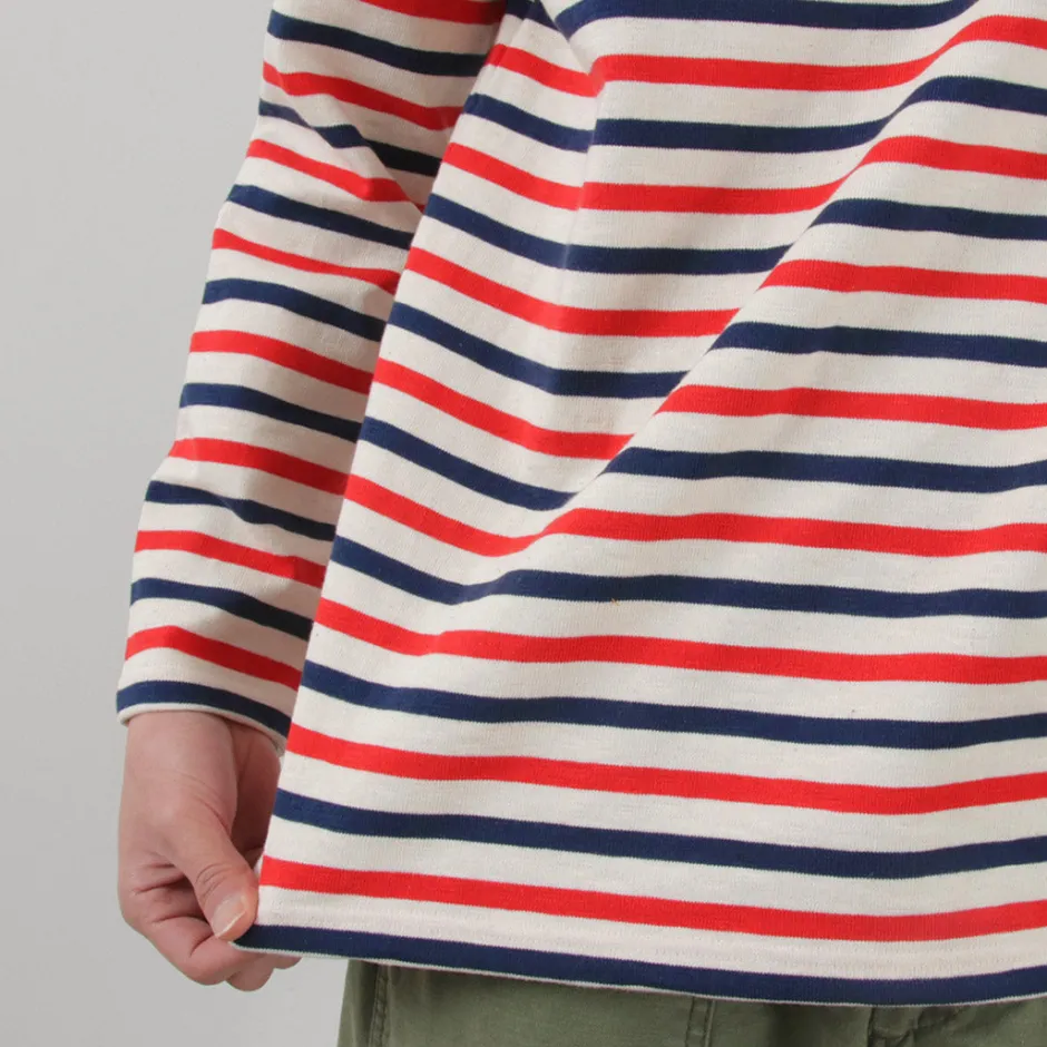 T-Shirts^TIEASY / HDCS Boatneck Striped Basque Shirt natural