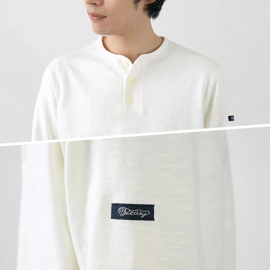 T-Shirts^TIEASY / HDCS Henry neck long sleeve T-shirt