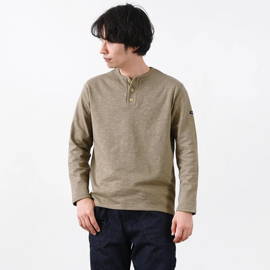 T-Shirts^TIEASY / HDCS Henry neck long sleeve T-shirt