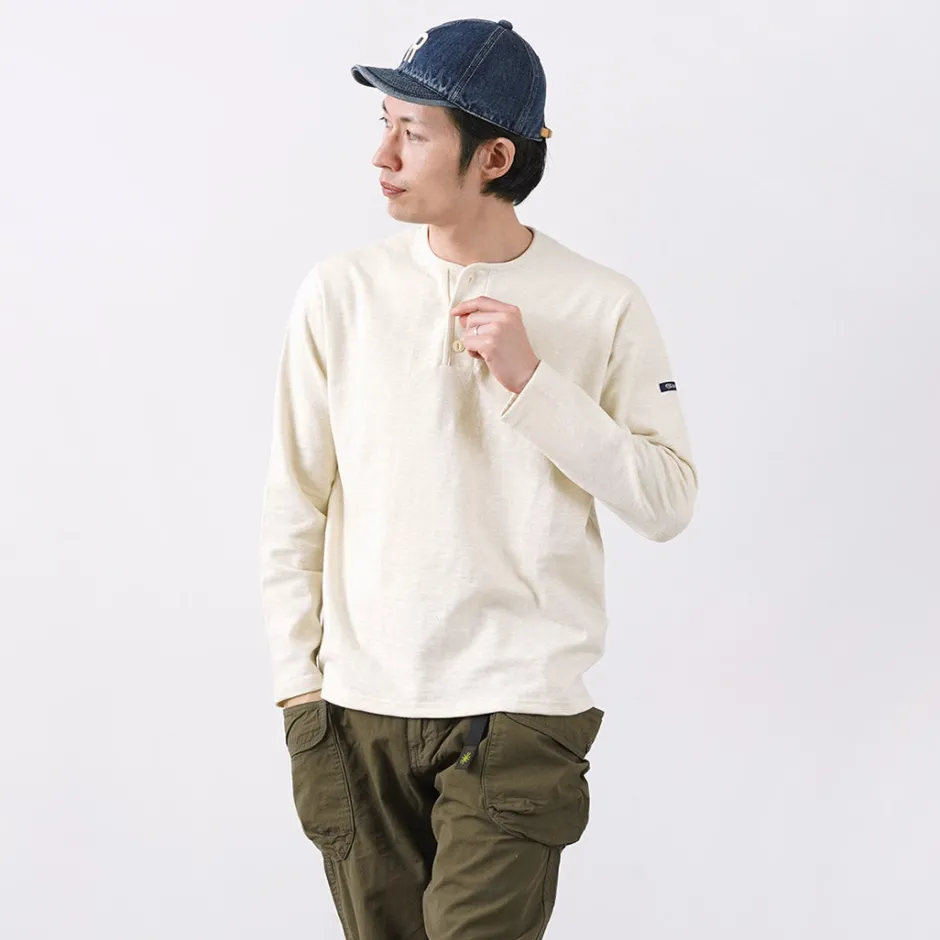 T-Shirts^TIEASY / HDCS Henry neck long sleeve T-shirt