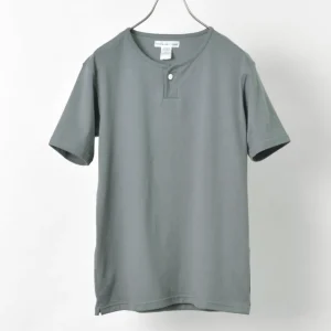 T-Shirts^TIEASY / Summer Knits Henley Short Sleeve T-shirt