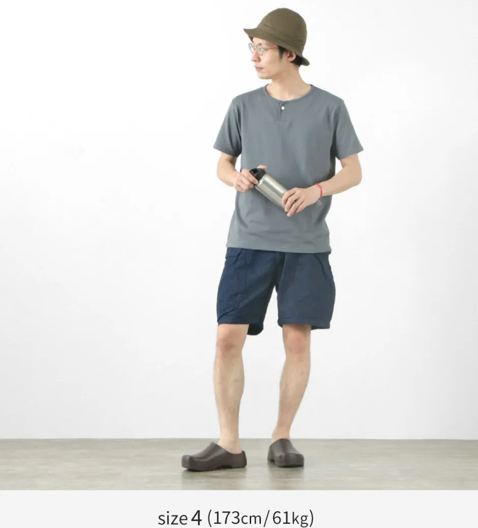 T-Shirts^TIEASY / Summer Knits Henley Short Sleeve T-shirt