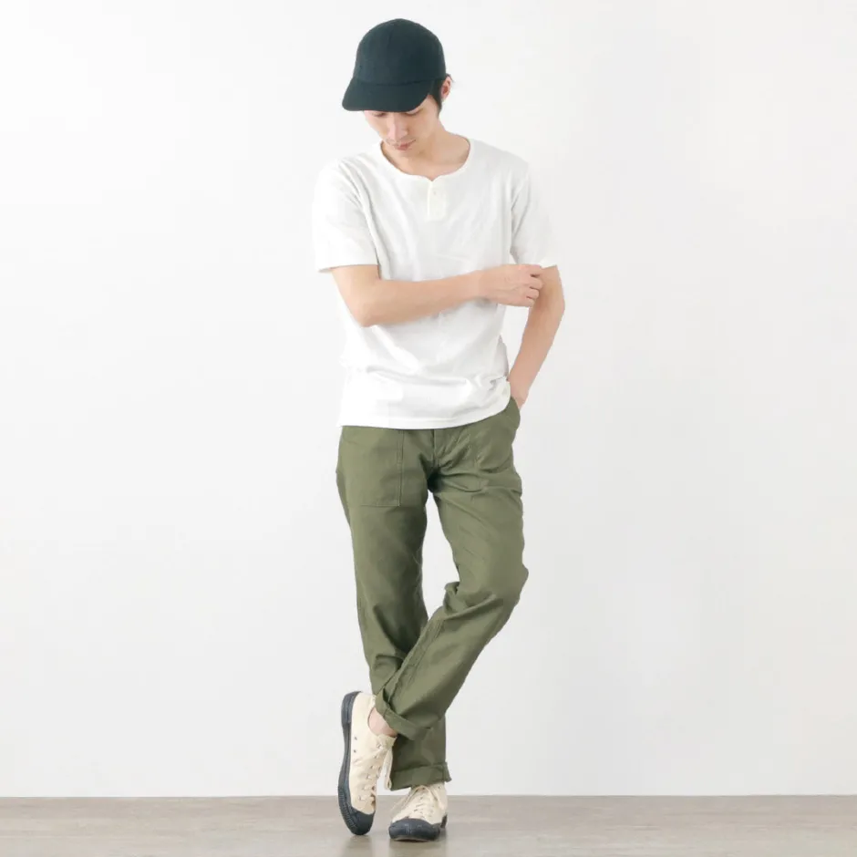 T-Shirts^TIEASY / Summer Knits Henley Short Sleeve T-shirt