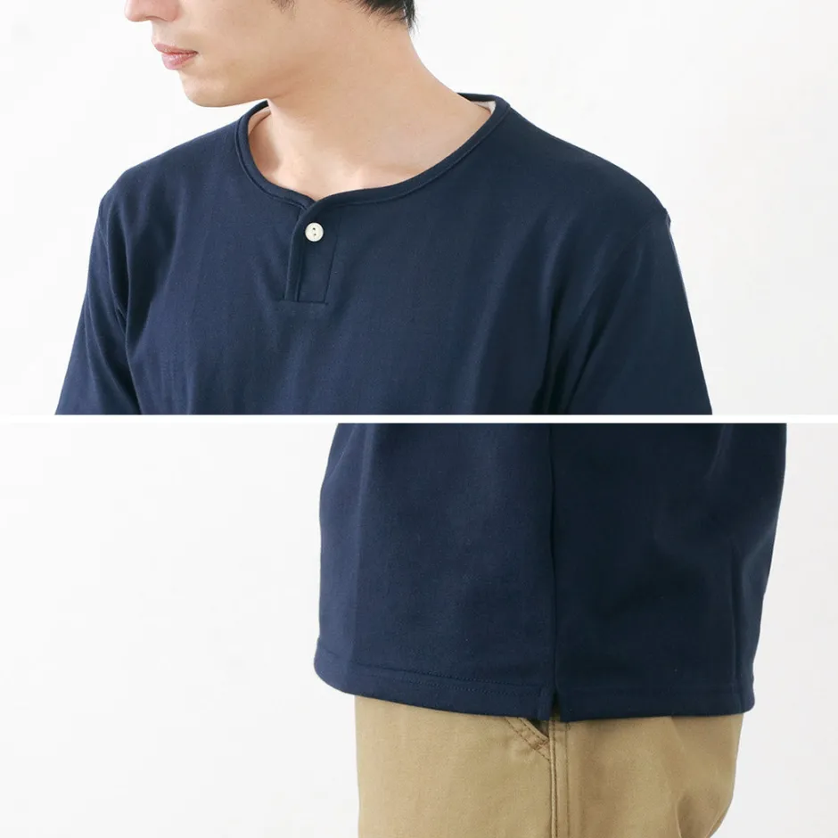 T-Shirts^TIEASY / Summer Knits Henley Short Sleeve T-shirt