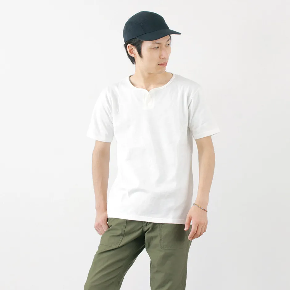 T-Shirts^TIEASY / Summer Knits Henley Short Sleeve T-shirt