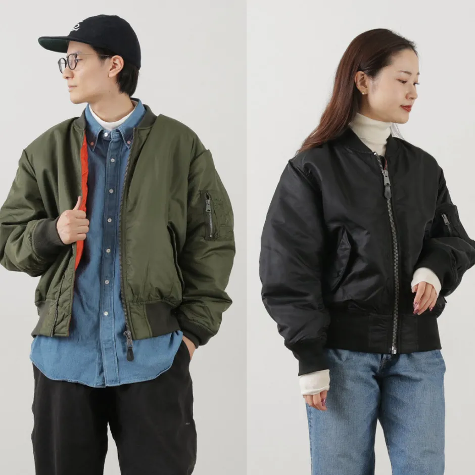 Jackets^TOP KHAKI / MA-1 Nylon Flight Jacket