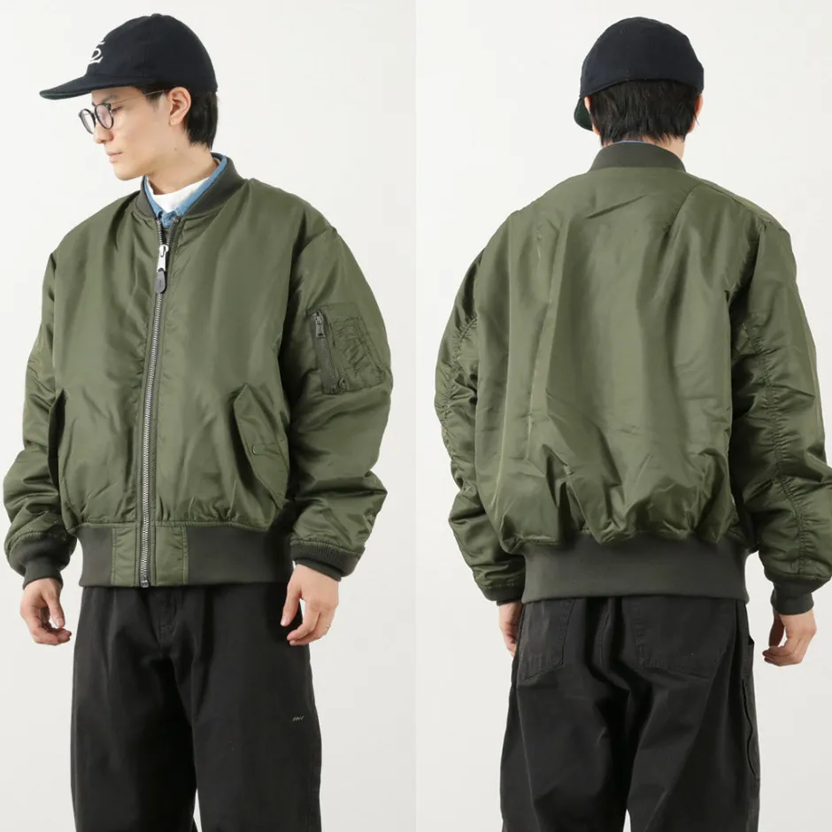 Jackets^TOP KHAKI / MA-1 Nylon Flight Jacket