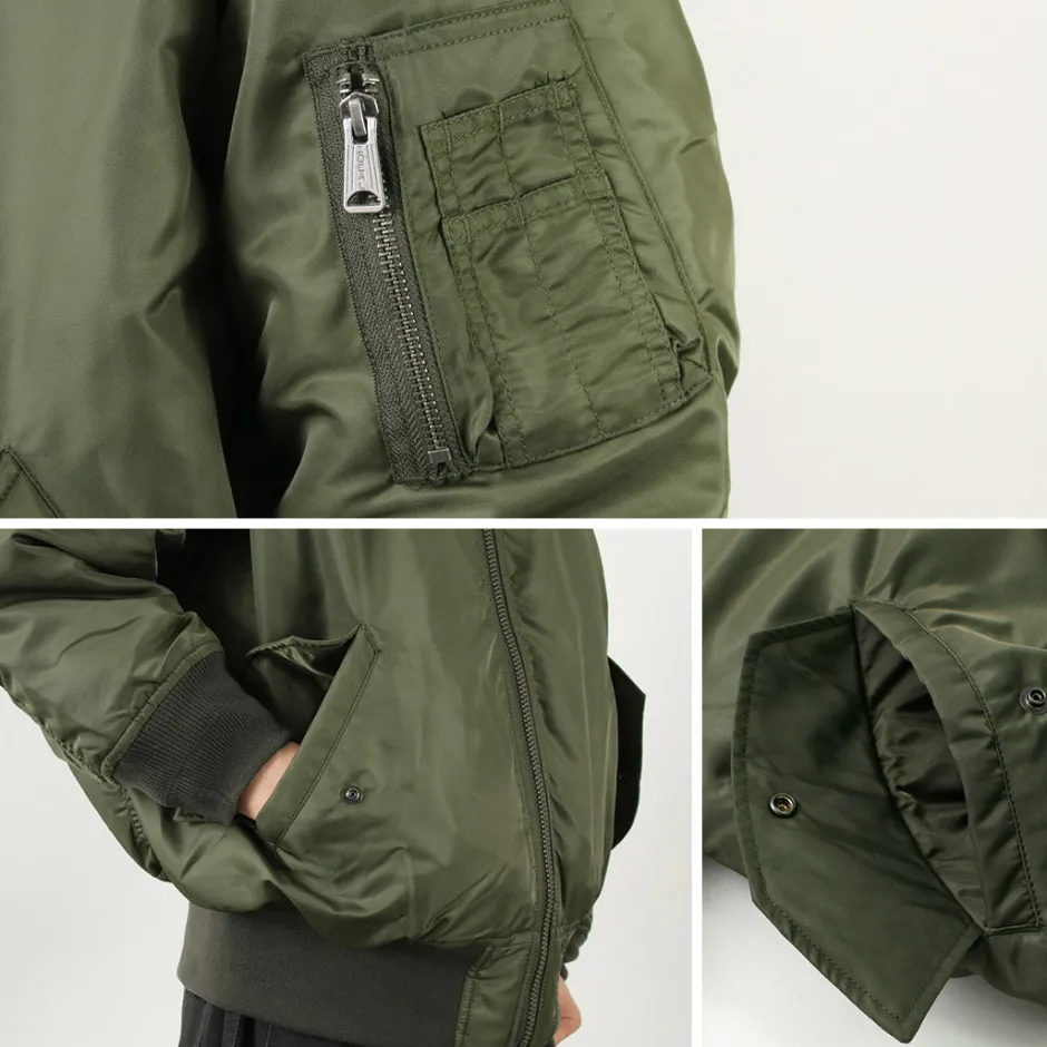 Jackets^TOP KHAKI / MA-1 Nylon Flight Jacket