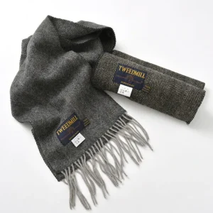 Scarfs^TWEED MILL / Lamb Wool Scarf Herringbone