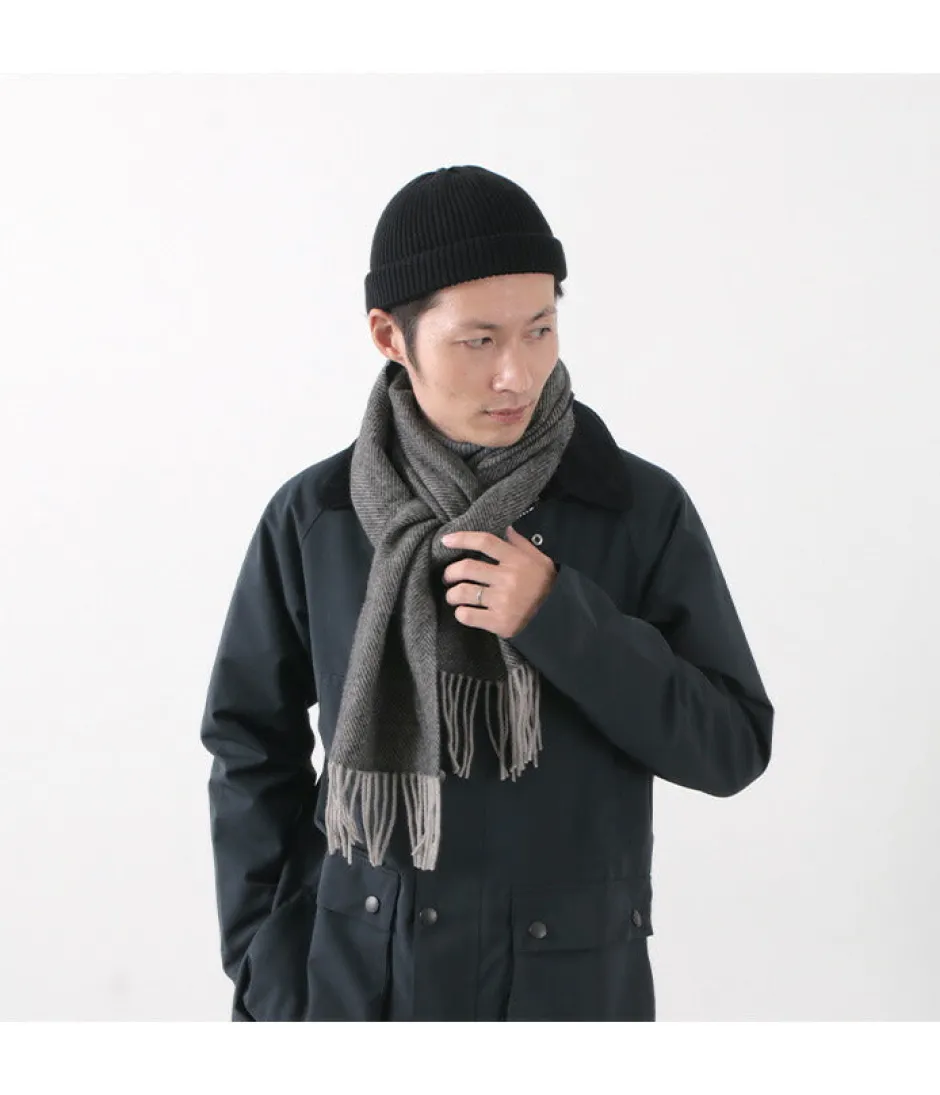 Scarfs^TWEED MILL / Lamb Wool Scarf Herringbone