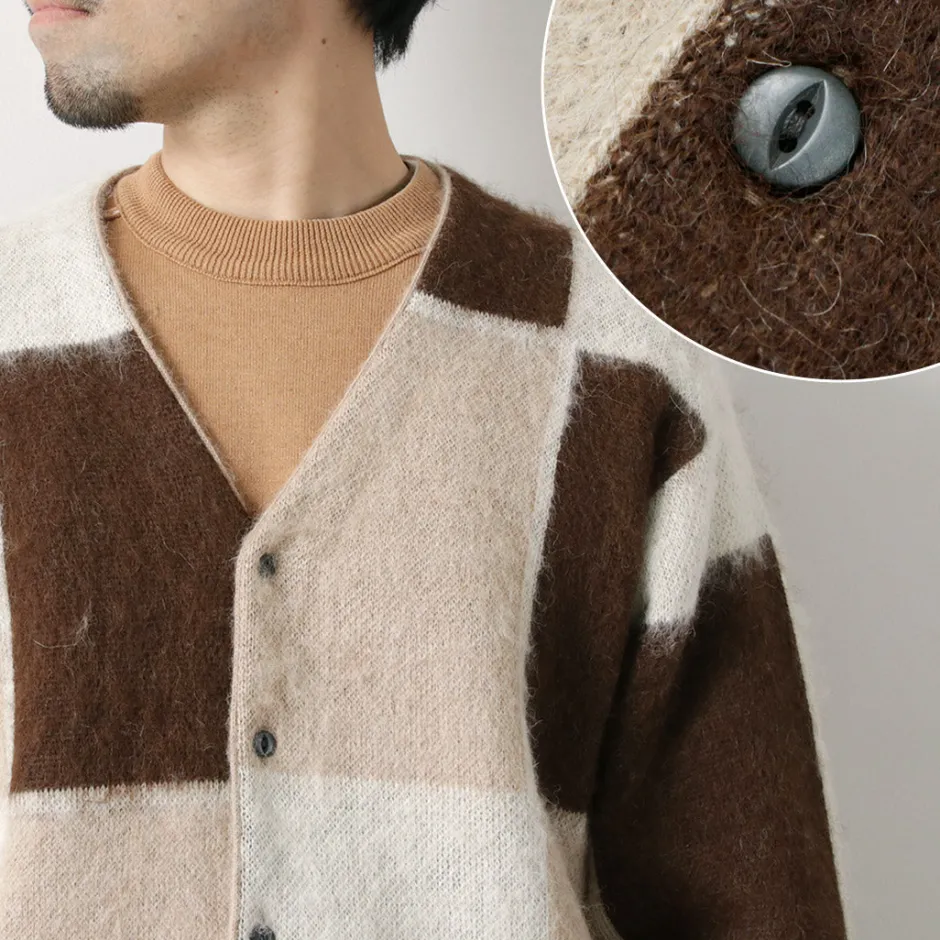 Cardigans^UNDYED / Jacquard Blush Cardigan Andaid Superfine Peruvian Alpaca