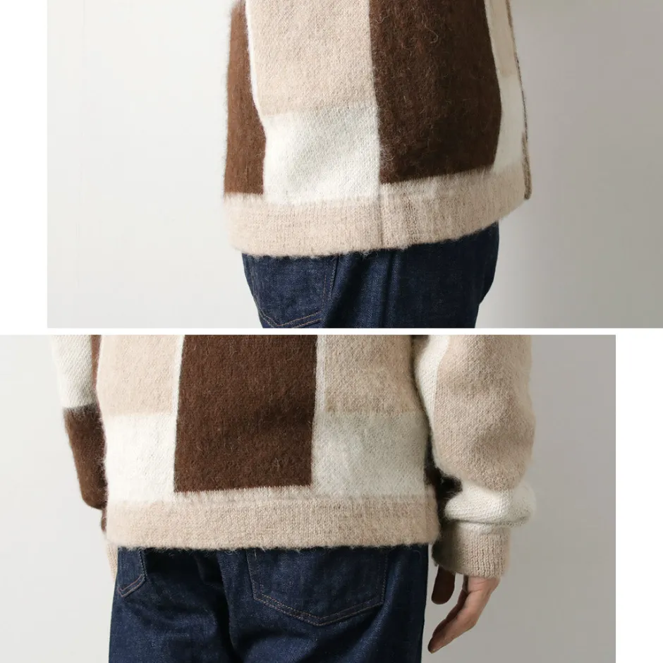 Cardigans^UNDYED / Jacquard Blush Cardigan Andaid Superfine Peruvian Alpaca