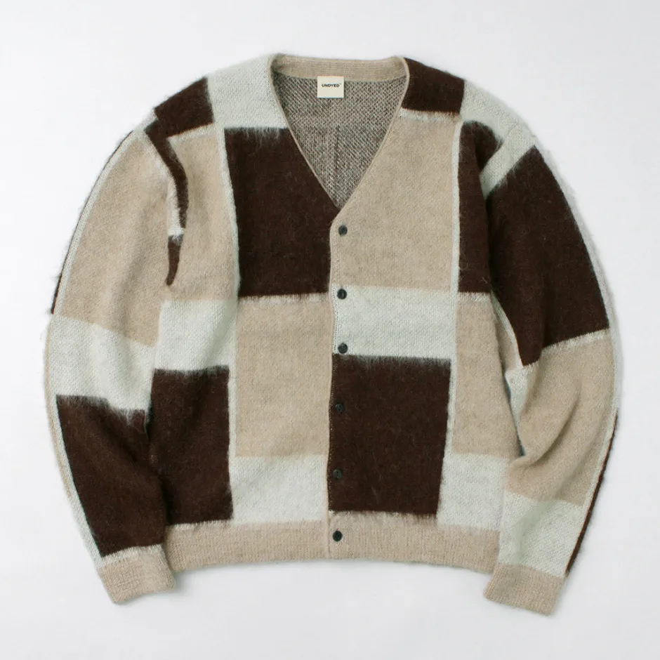 Cardigans^UNDYED / Jacquard Blush Cardigan Andaid Superfine Peruvian Alpaca