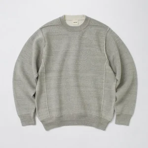 Knits^UNDYED / Knit Double Face Trim Crew Colored Organic Cotton