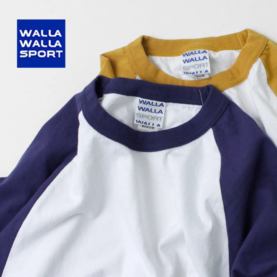 T-Shirts^WALLA WALLA SPORT / 7/10 Sleeve 2 Tone Baseball T-Shirt