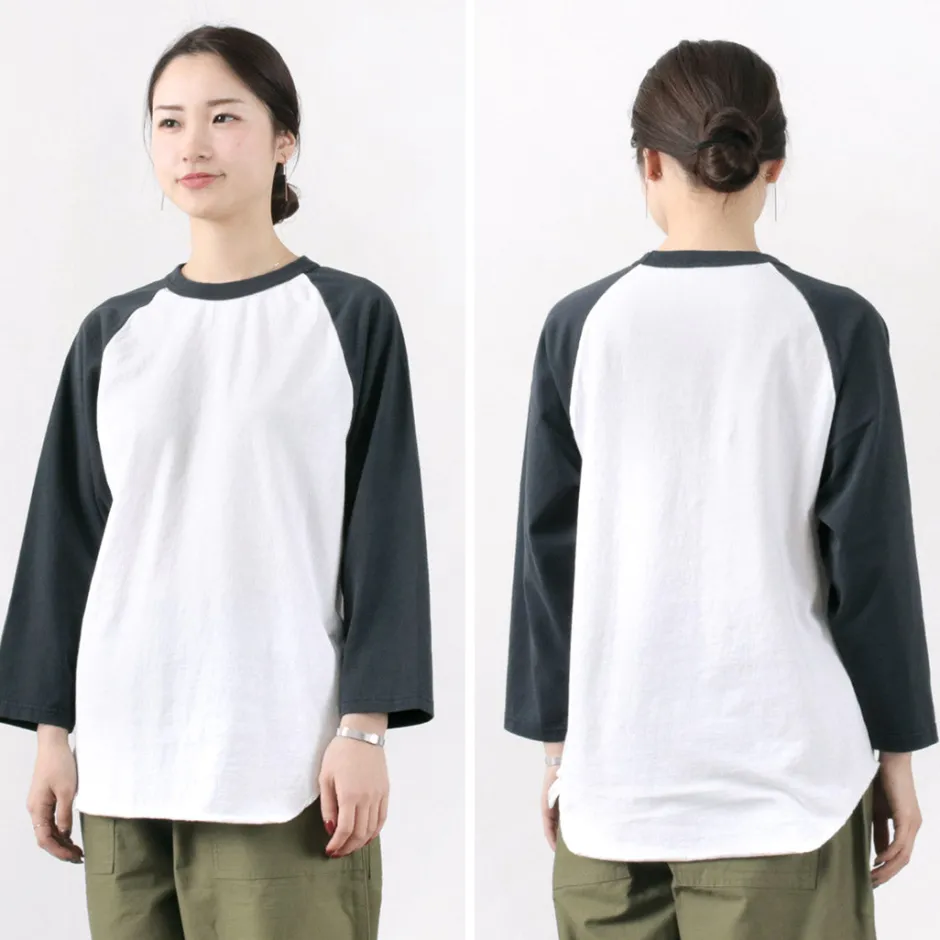 T-Shirts^WALLA WALLA SPORT / 7/10 Sleeve 2 Tone Baseball T-Shirt