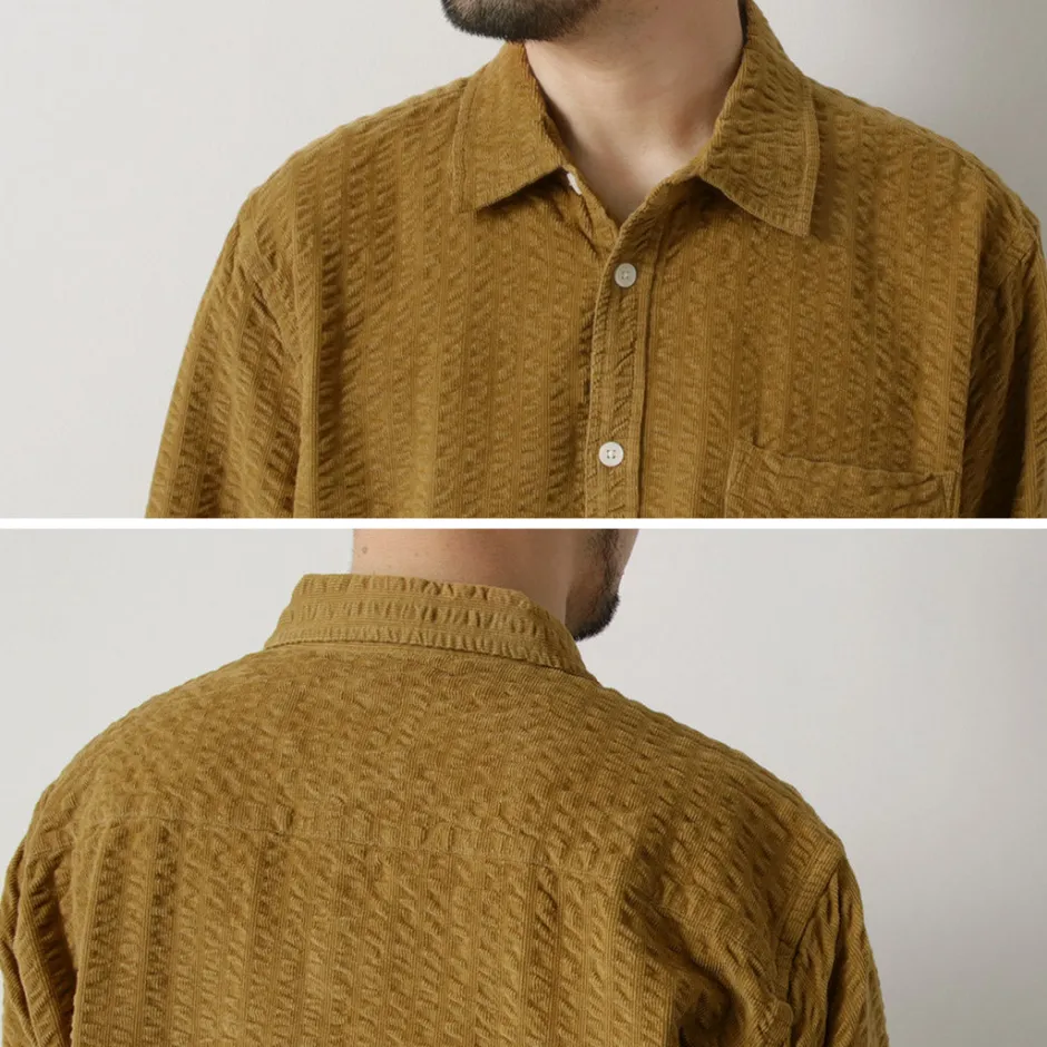 Shirts^WAX LONDON / sherry-shirt seersucker cord