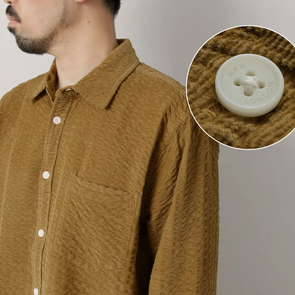 Shirts^WAX LONDON / sherry-shirt seersucker cord