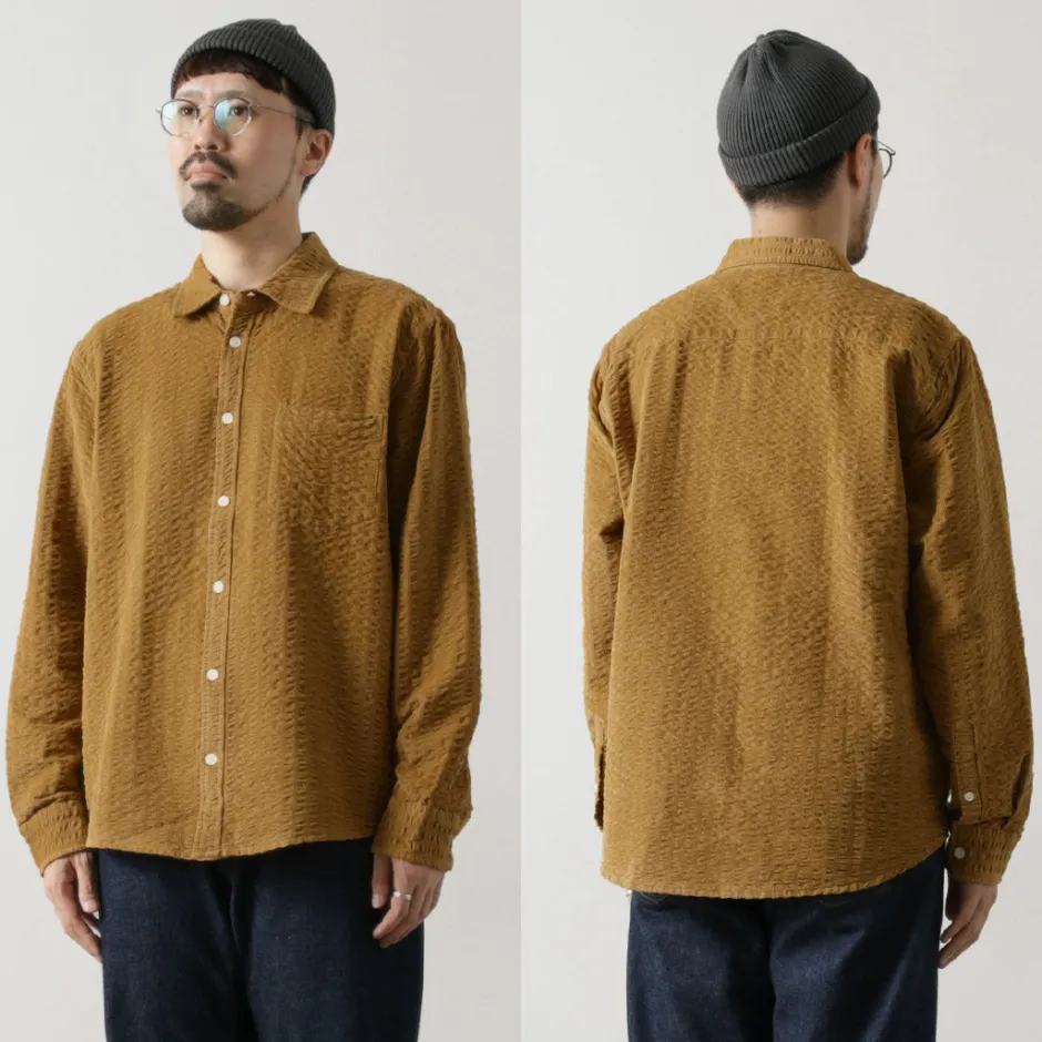 Shirts^WAX LONDON / sherry-shirt seersucker cord