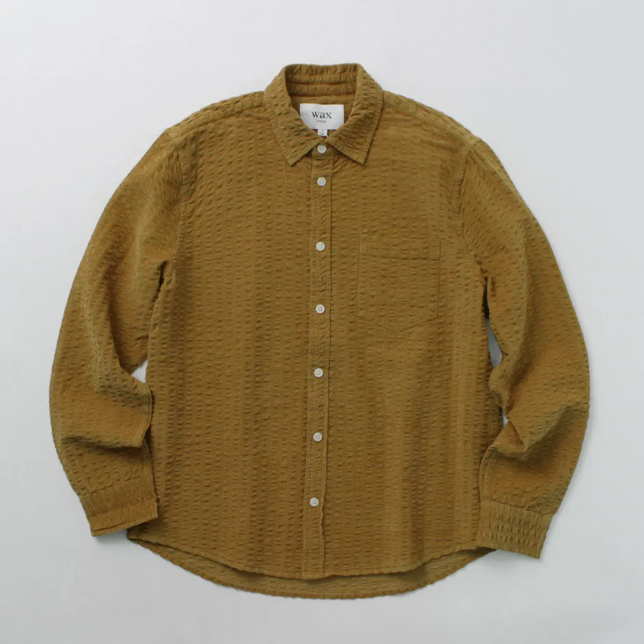 Shirts^WAX LONDON / sherry-shirt seersucker cord