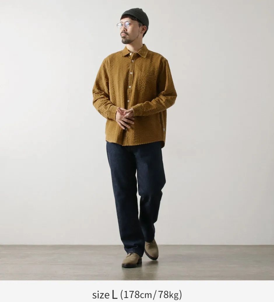 Shirts^WAX LONDON / sherry-shirt seersucker cord