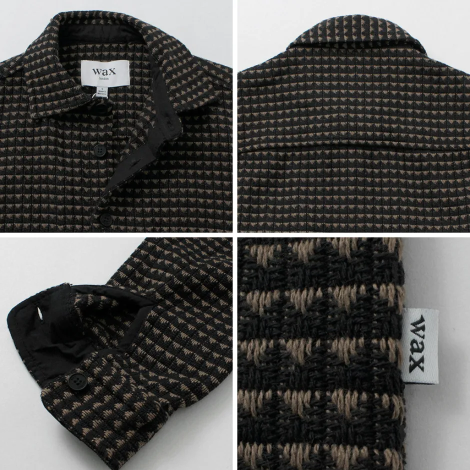 Shirts^WAX LONDON / Whiting overshirt black_beige