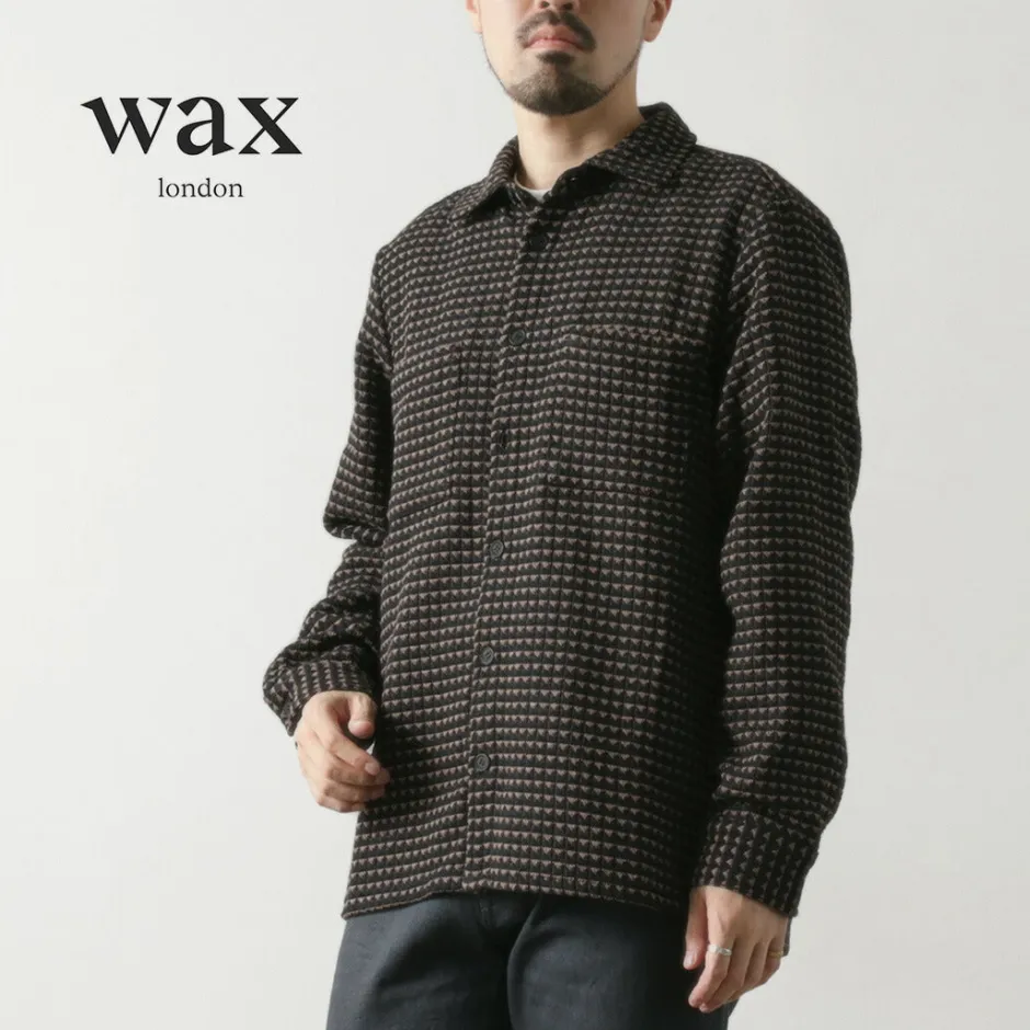 Shirts^WAX LONDON / Whiting overshirt black_beige
