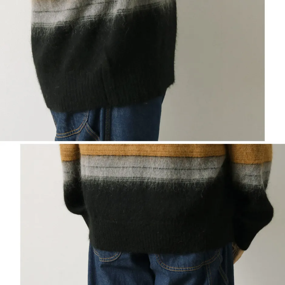 Knits^WAX LONDON / Wild Crew Knit Blush Stripe black