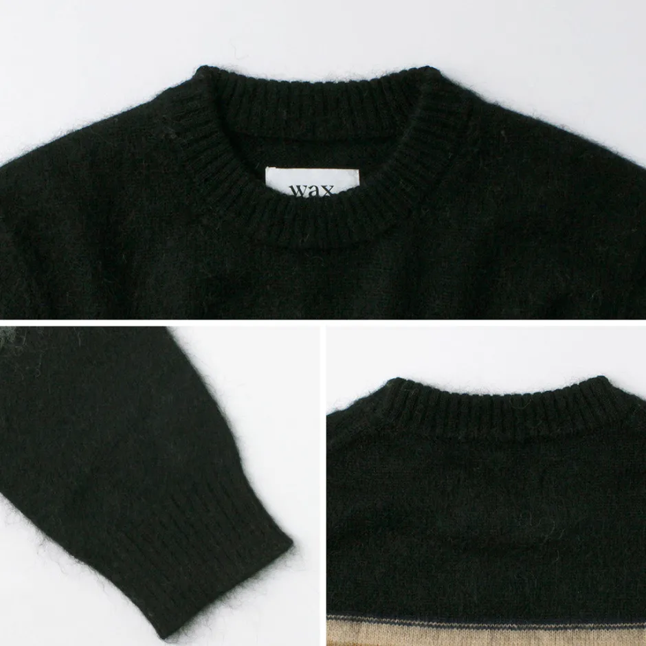 Knits^WAX LONDON / Wild Crew Knit Blush Stripe black