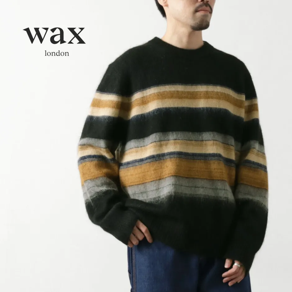 Knits^WAX LONDON / Wild Crew Knit Blush Stripe black