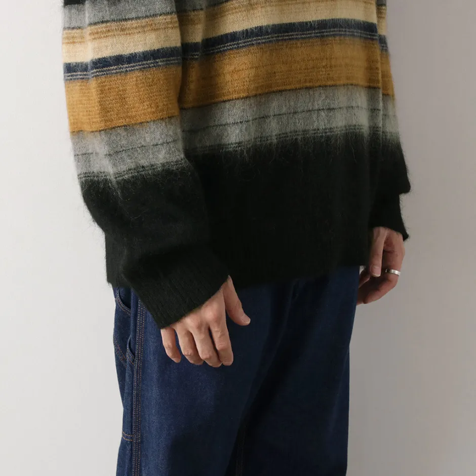 Knits^WAX LONDON / Wild Crew Knit Blush Stripe black