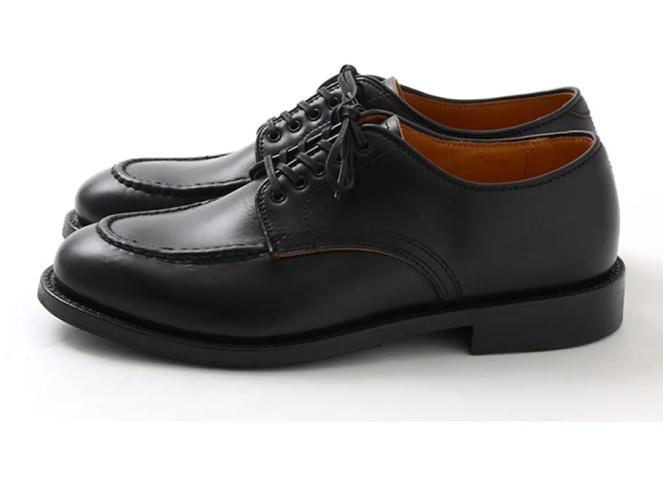 Leather Shoes & Boots^WHEELROBE / 15078 Heavy Stitching Moc Toe Leather Shoes