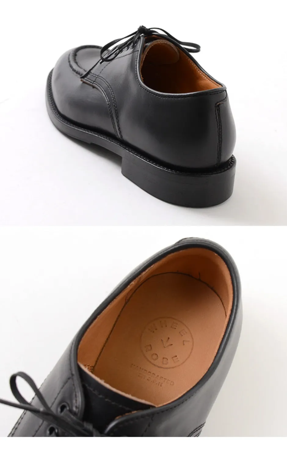 Leather Shoes & Boots^WHEELROBE / 15078 Heavy Stitching Moc Toe Leather Shoes