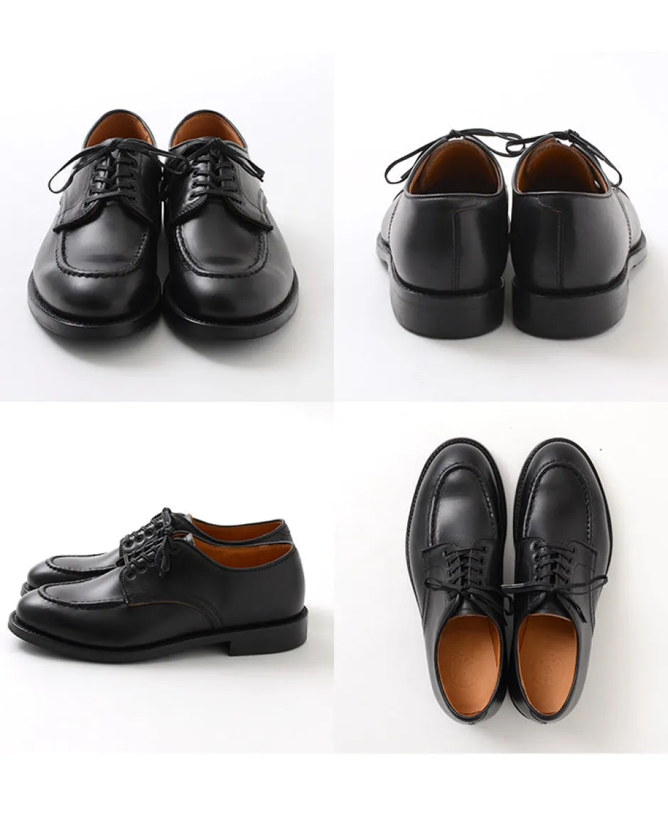 Leather Shoes & Boots^WHEELROBE / 15078 Heavy Stitching Moc Toe Leather Shoes