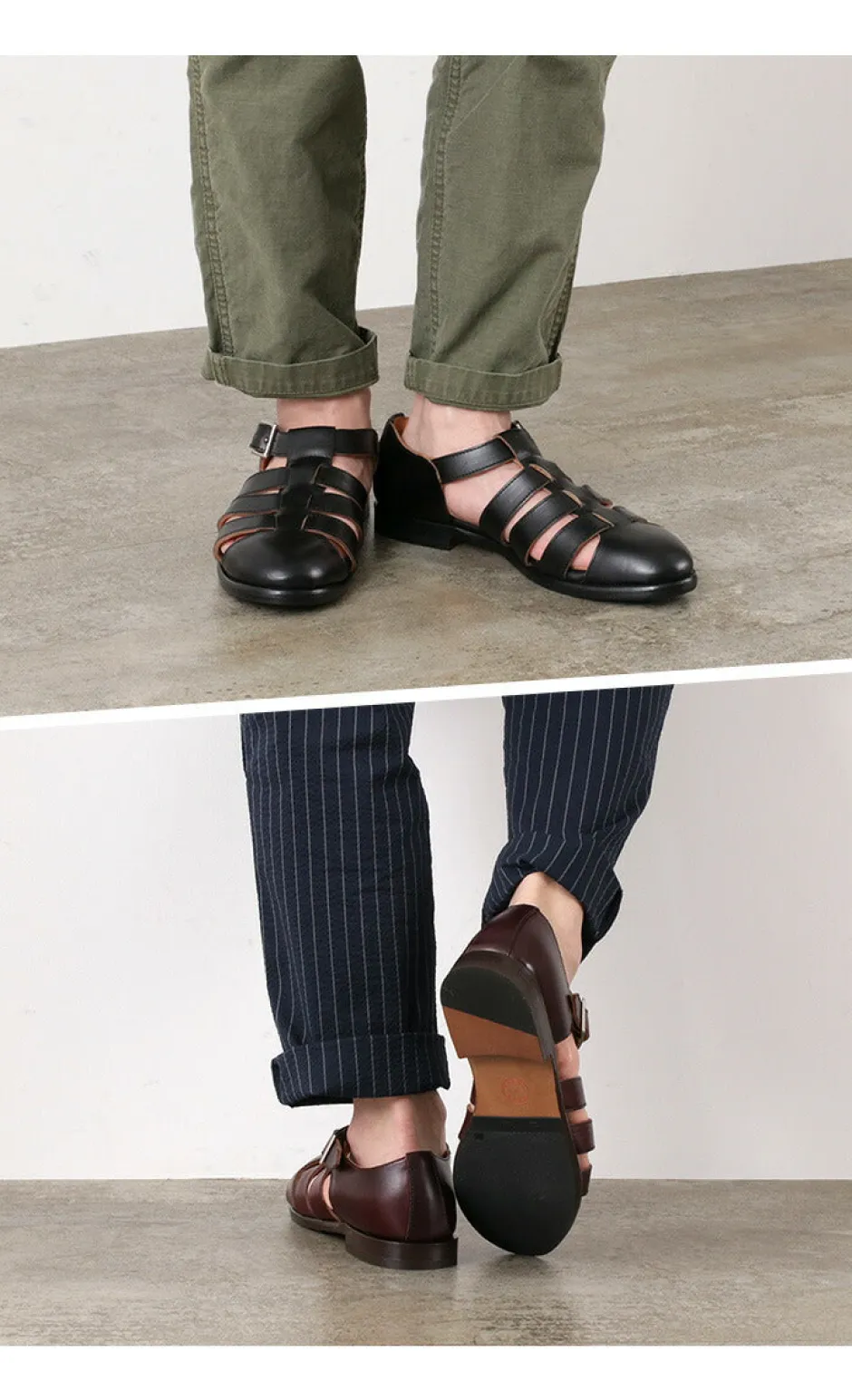 Leather Shoes & Boots^WHEELROBE / Gurkha sandal - Horween chrome-excel