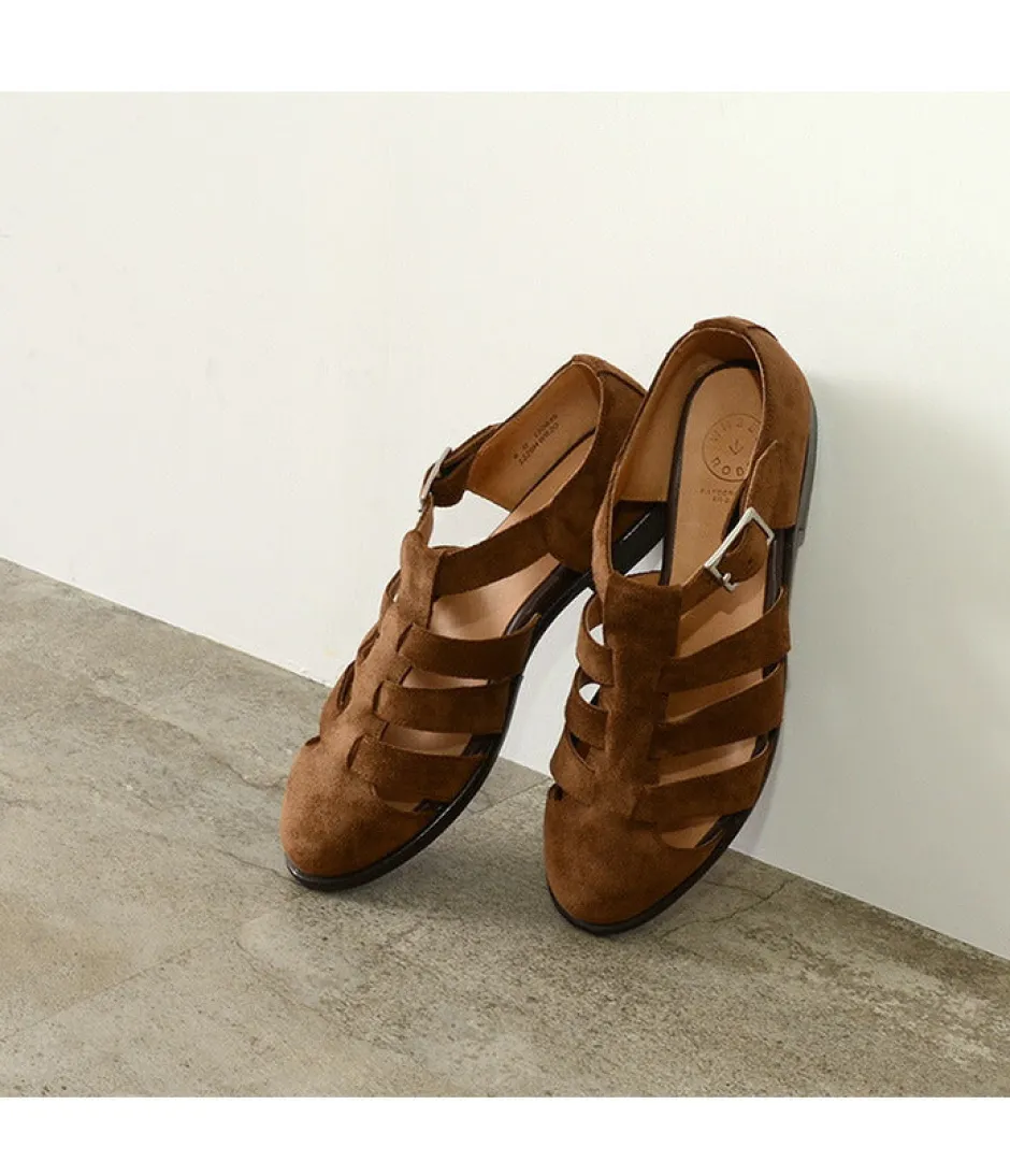Leather Shoes & Boots^WHEELROBE / Gurkha sandal suede camel