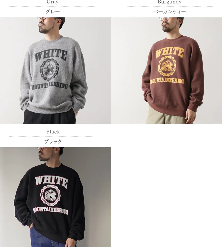 Sweatshirts^WHITE MOUNTAINEERING / College Logo Sweatshirt