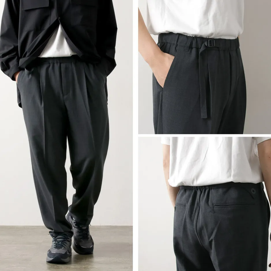 Trousers^WHITE MOUNTAINEERING / Stretch Twill One-tuck Pants