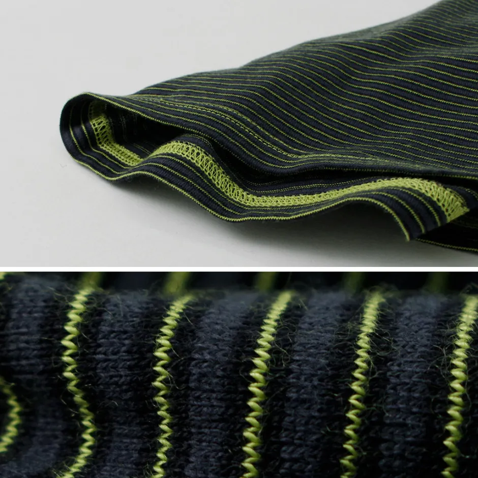 T-Shirts^YONETOMI NEW BASIC / Garment Dye Striped T-Shirt