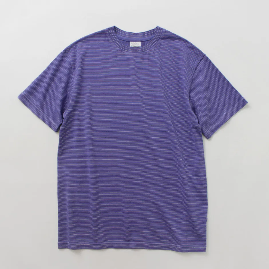 T-Shirts^YONETOMI NEW BASIC / Garment Dye Striped T-Shirt