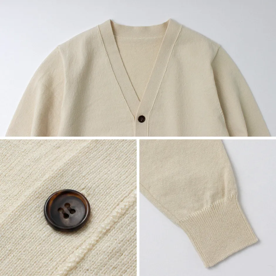 Cardigans^YONETOMI NEW BASIC / Rigid Cashmere Knit Cardigan kinari