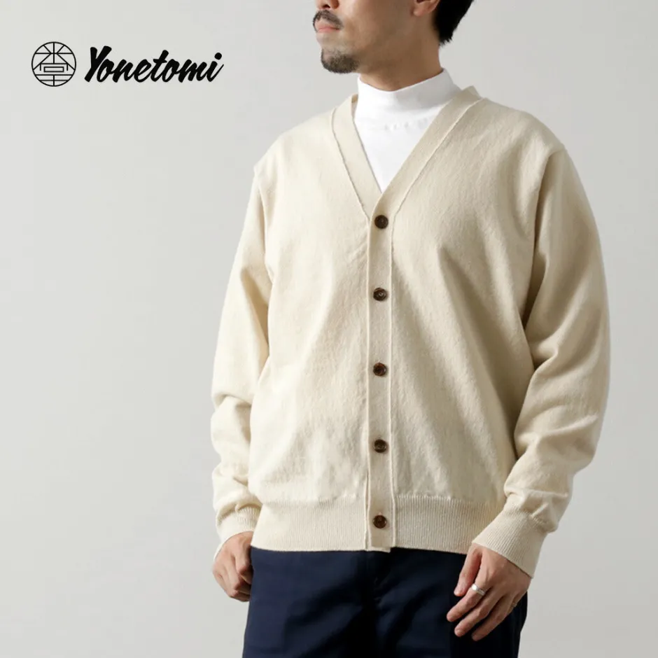 Cardigans^YONETOMI NEW BASIC / Rigid Cashmere Knit Cardigan kinari