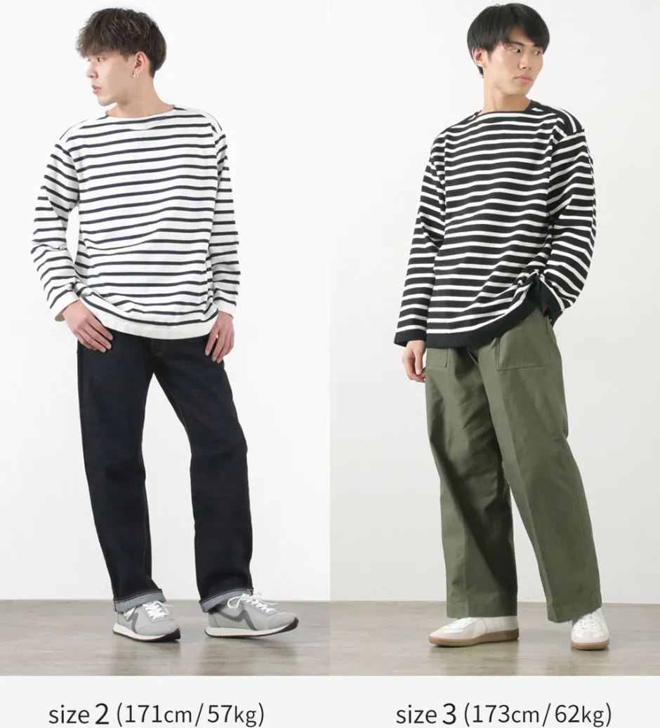 T-Shirts^YONETOMI NEW BASIC / Wave Cotton Basque Knit Pullover